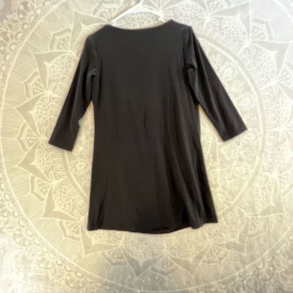 💚👗SUSANA MONACO LITTLE BLACK DRESS WOMEN SIZE M MEDIUM EUC PLEATED 0033 CASUAL - Picture 9 of 13